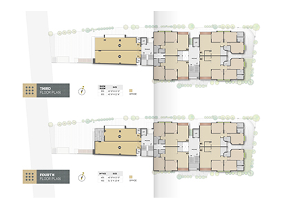 Third & Fourth Floor Plan